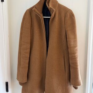 J. Crew Camel Brown Wool Zip Jacket